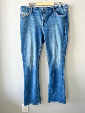 Rock & Roll Denim Women's Mid-Rise Bootcut Jeans W34/L36 -Calgary Stampede Rodeo